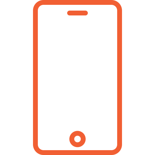 icon telefoon oranje